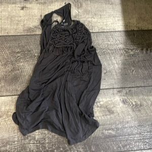 A small dark grey American Eagle Tank Top in women’s.